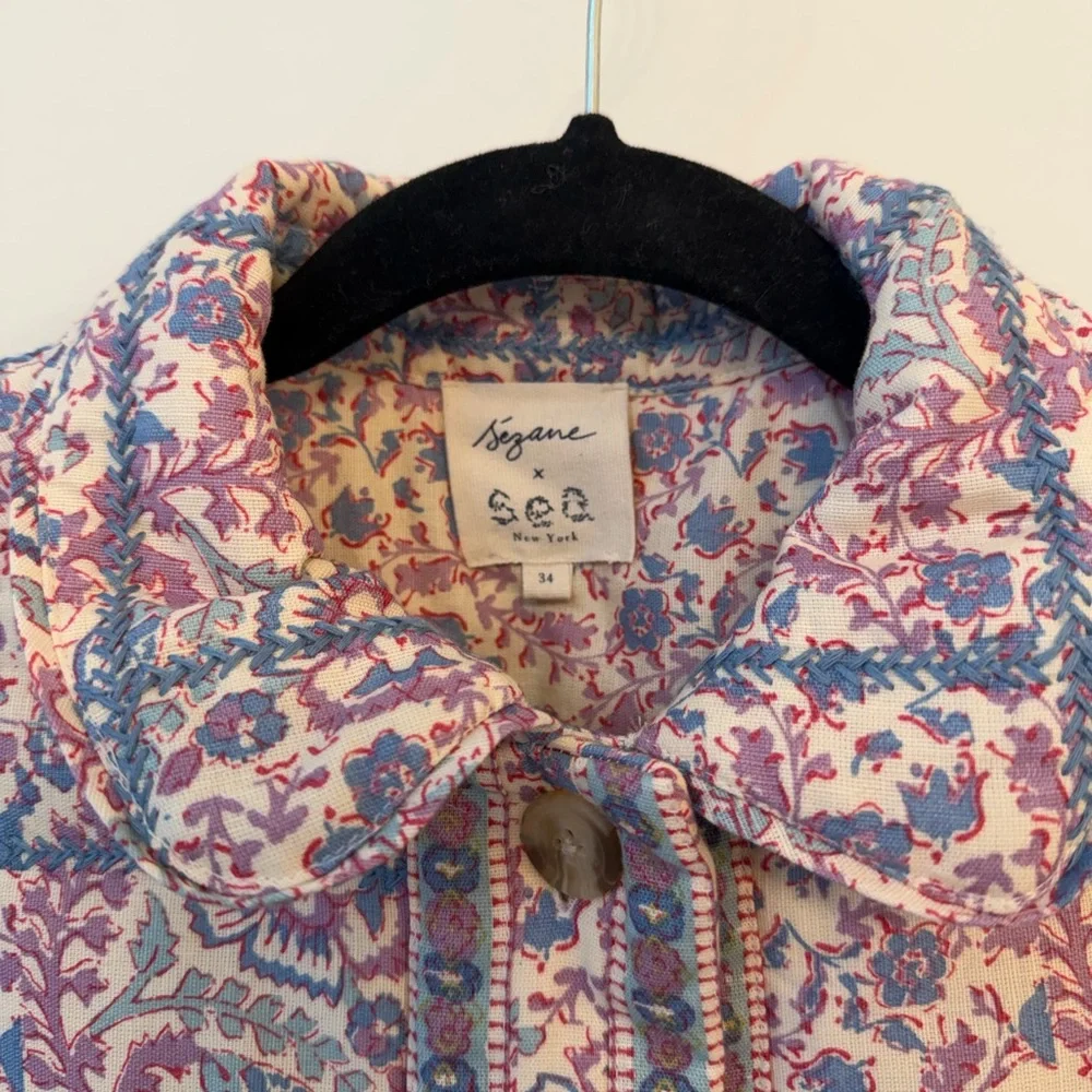 Sezane x Sea New York William Quilted Floral Jacket - US 2, FR 34 - Picture 3 of 3